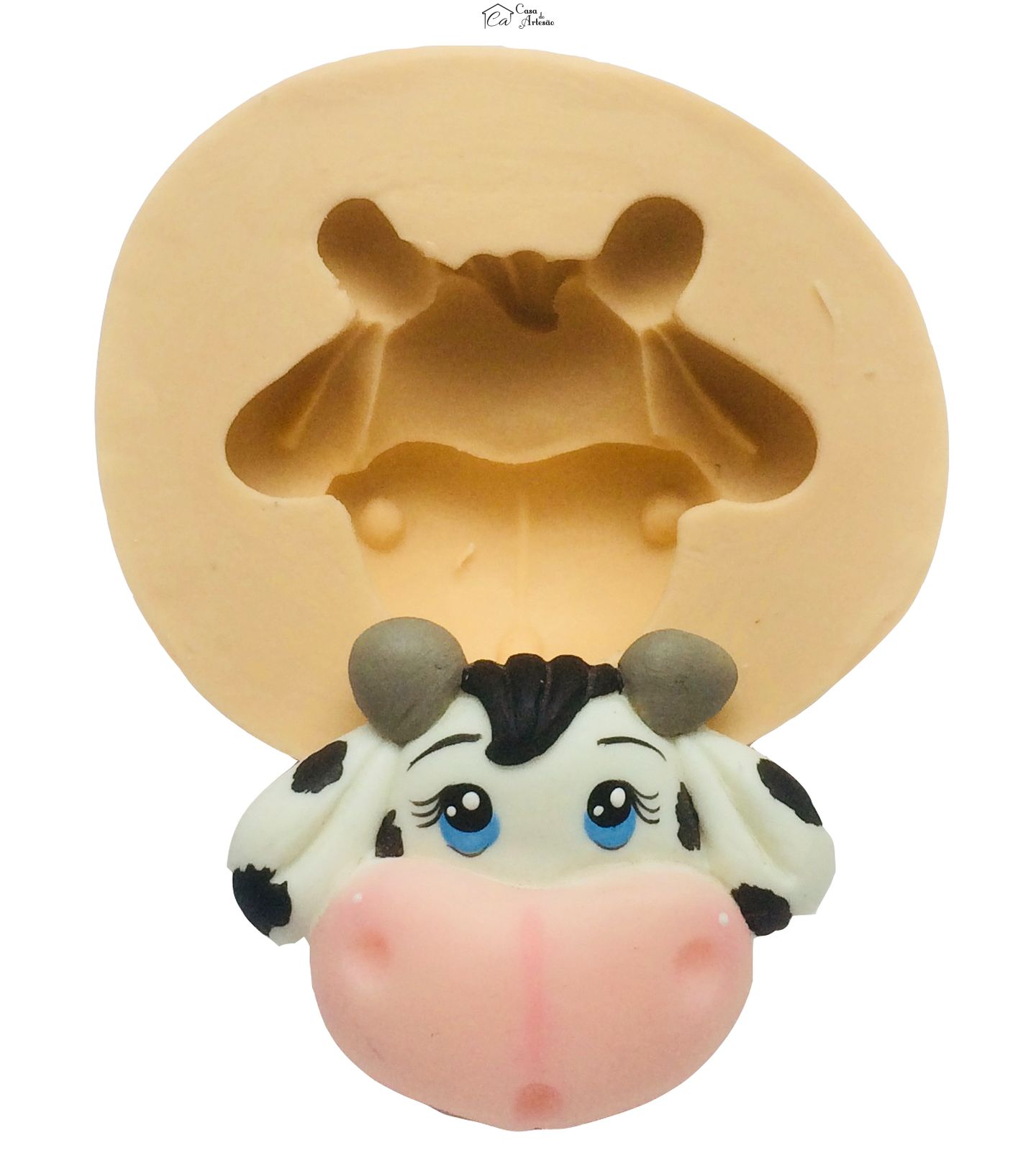 Molde de silicone - Rosto Vaca