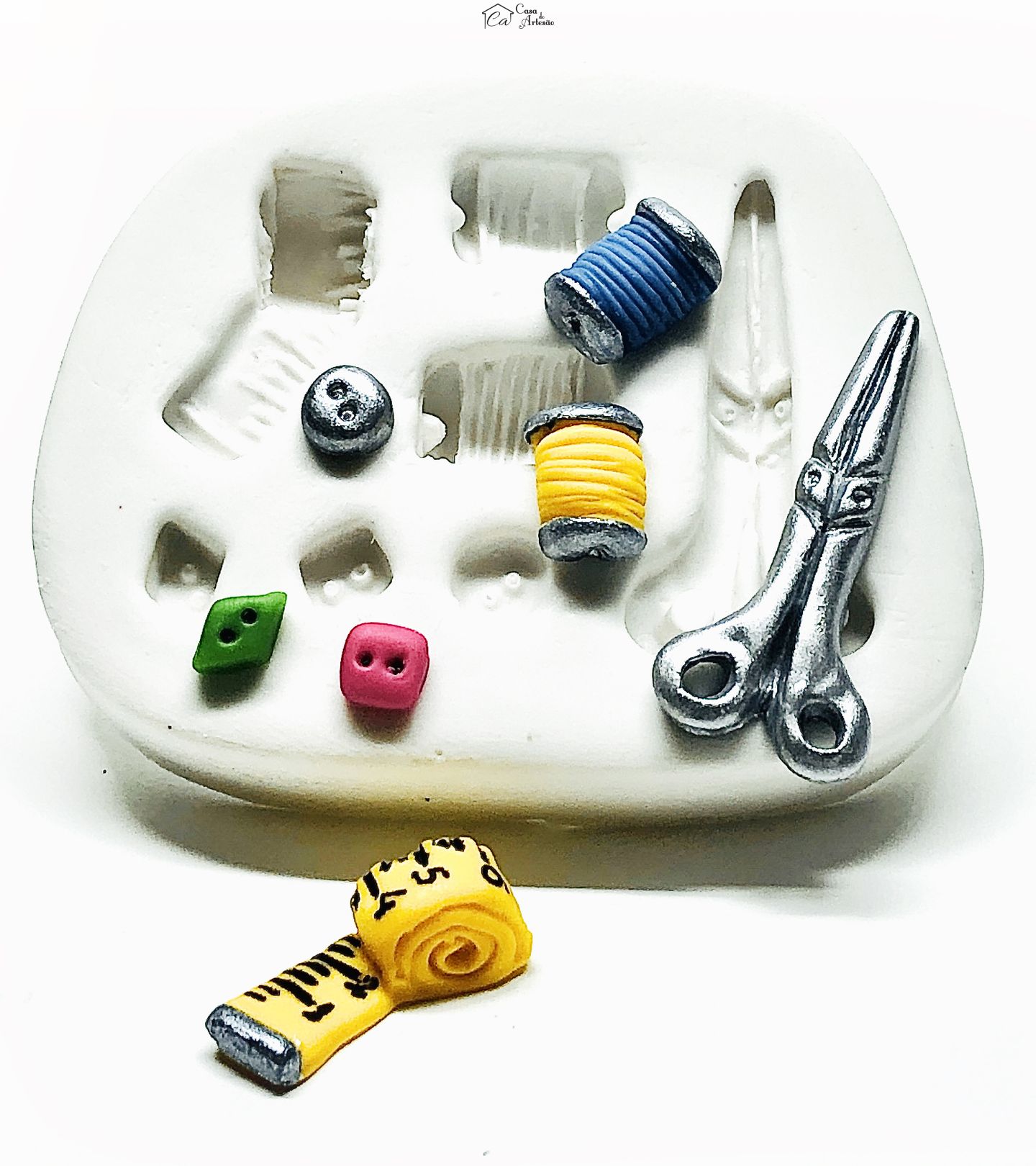 Molde de silicone - Kit Costura 1 - P994