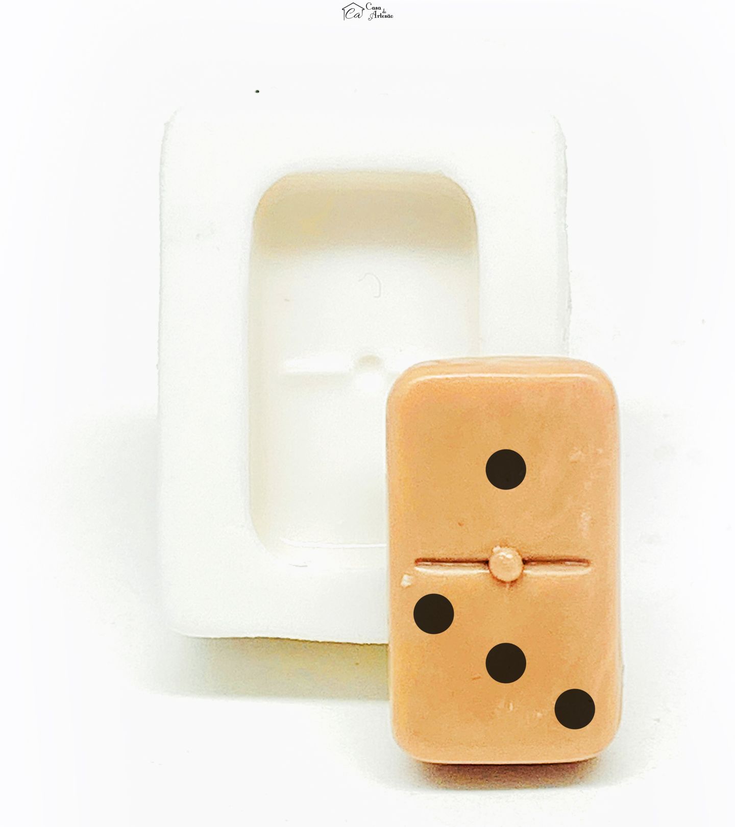 Molde de silicone - Dominó - Pequeno - P1136