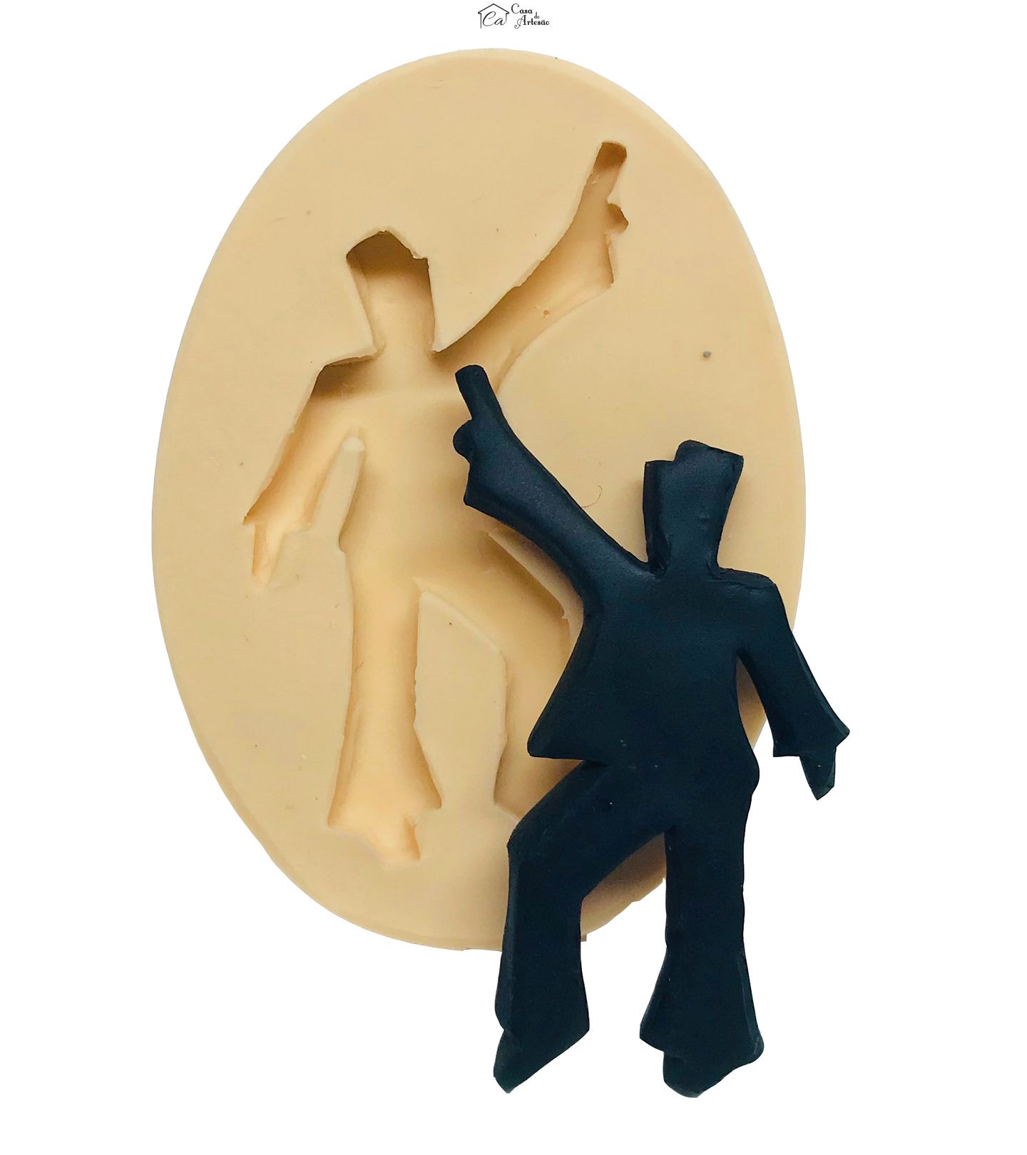 Molde de silicone - Dança - Sombra Homem Mod.01 - Medio - P559