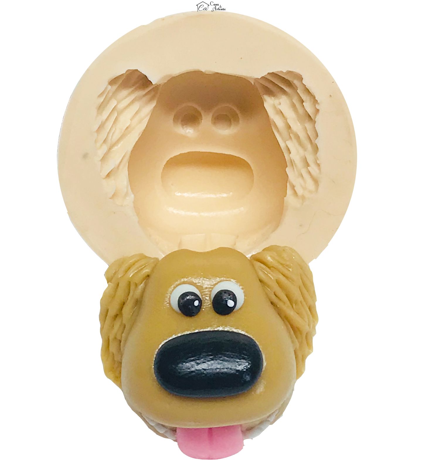 Molde de silicone - Up! Altas Aventuras - Rosto Dug - Medio - P550