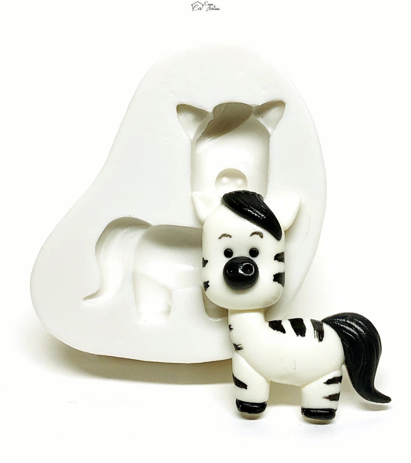 Molde de silicone - Zebra - Media - P1083