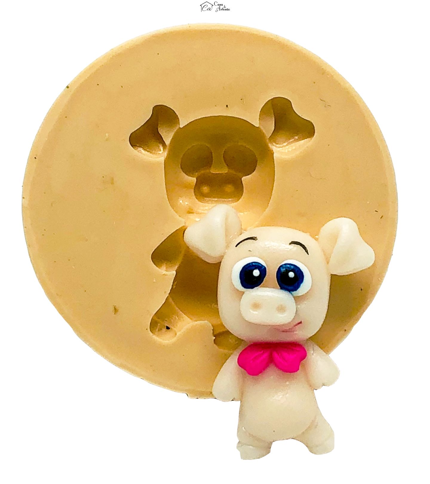 Molde de silicone - Porquinho - Pequeno - P817