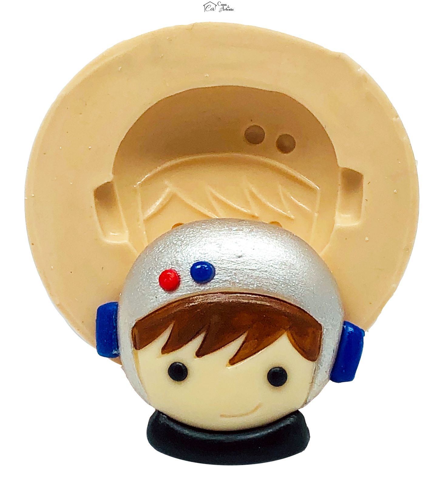 Molde de silicone - Astronauta - Rosto Astronauta - Grande - P795