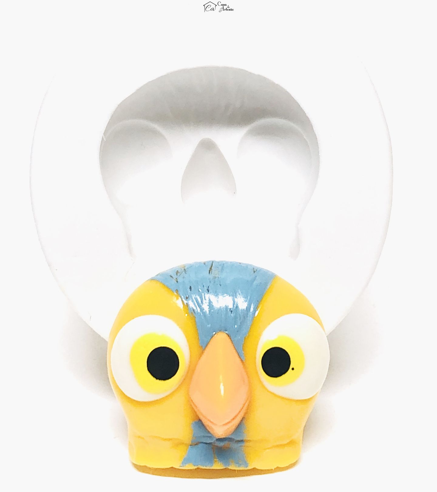 Molde de silicone - A Fazenda do Zenon - Rosto Pepe - Grande - P1069