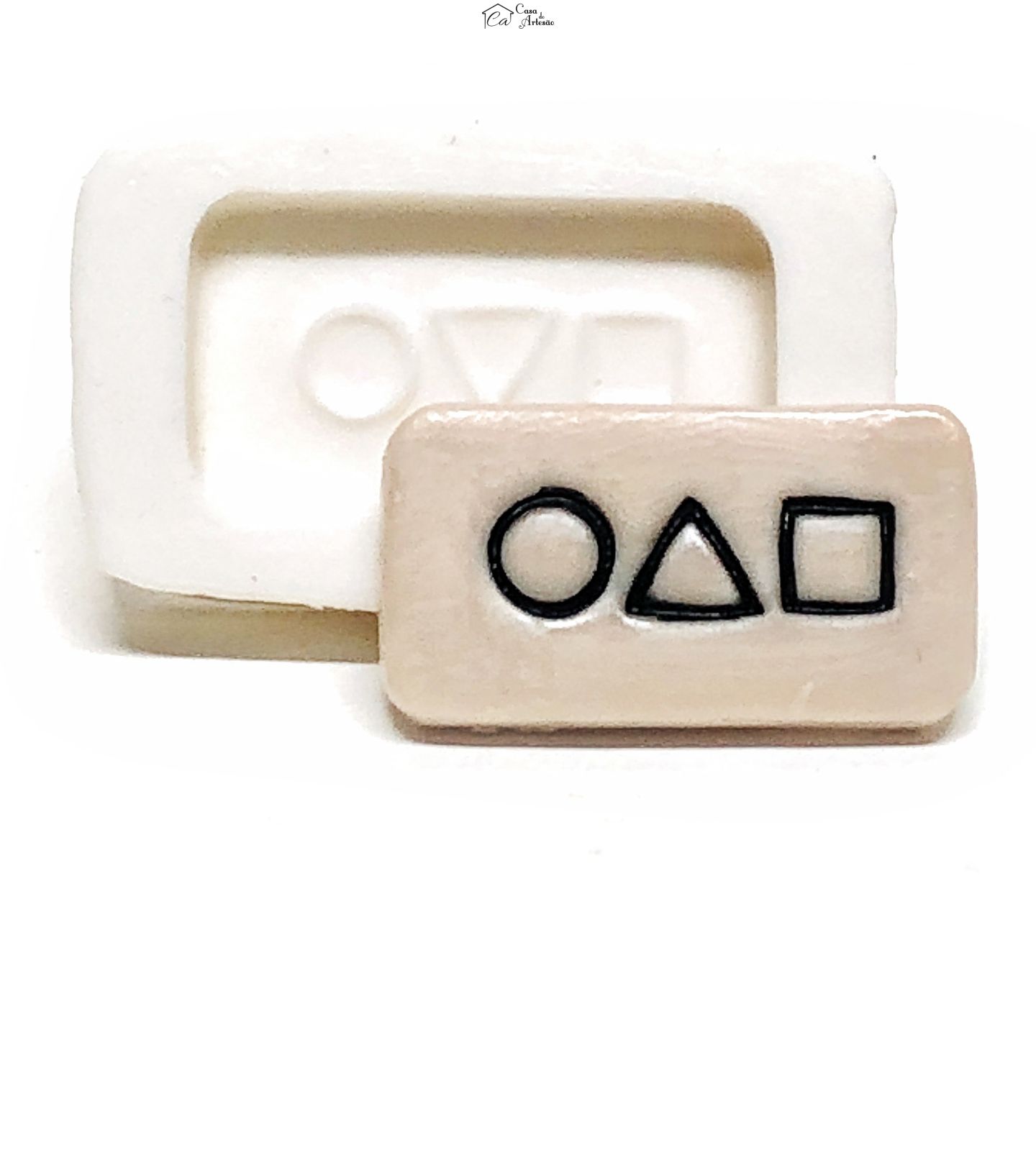 Molde de silicone - Round 6 - Cartao Visita - Pequeno - P1104