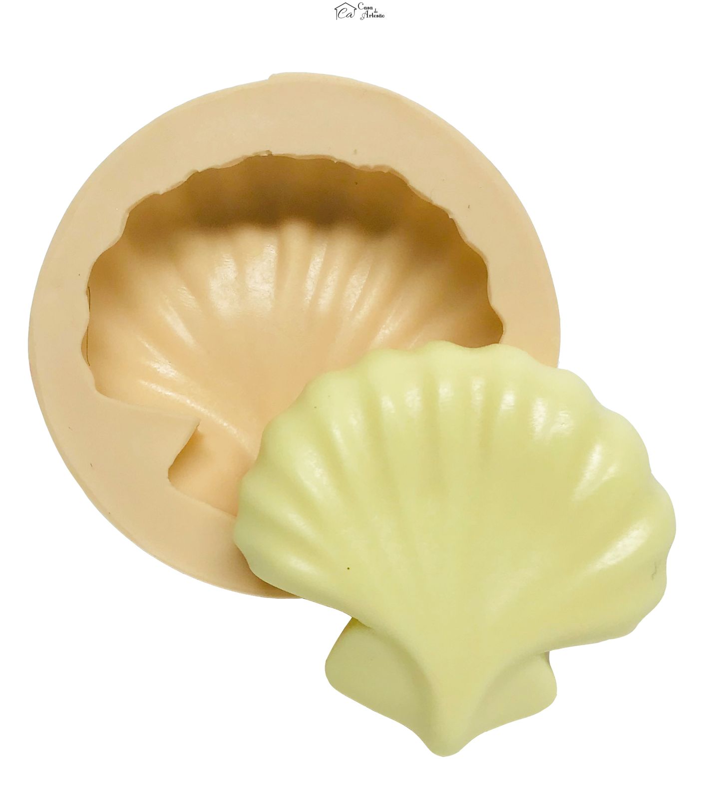 Molde de silicone - Concha - Media - P559