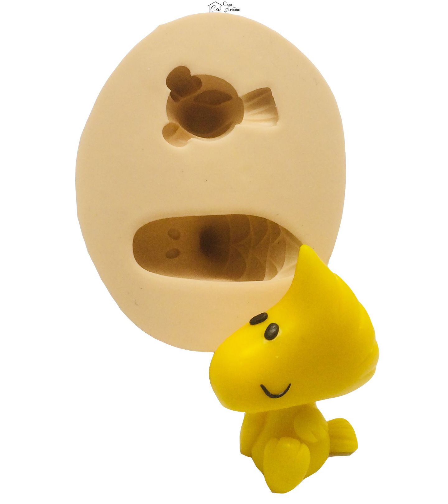 Molde de silicone - Snoopy - Woodstock - Grande
