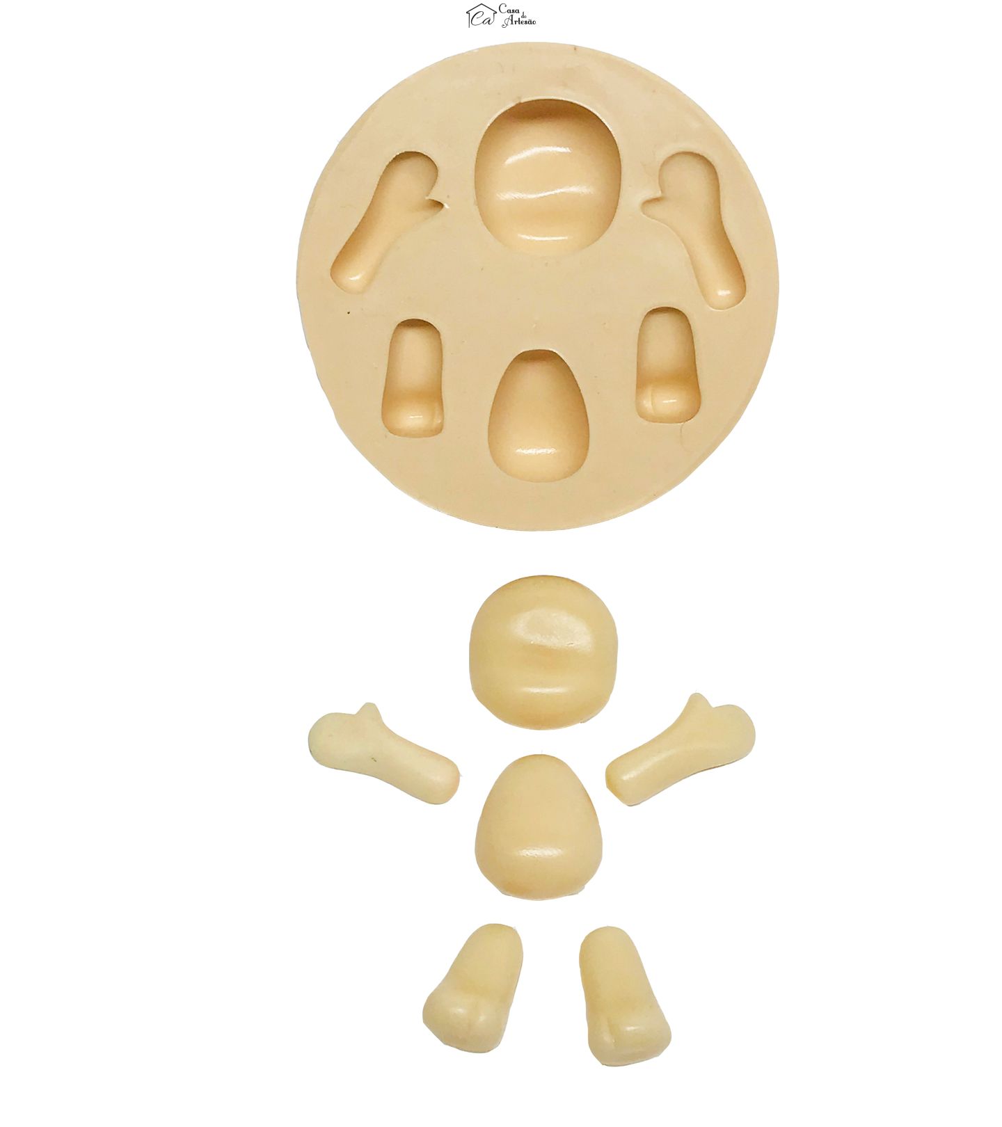 Molde de silicone - Boneca Fofinha - Media - P586