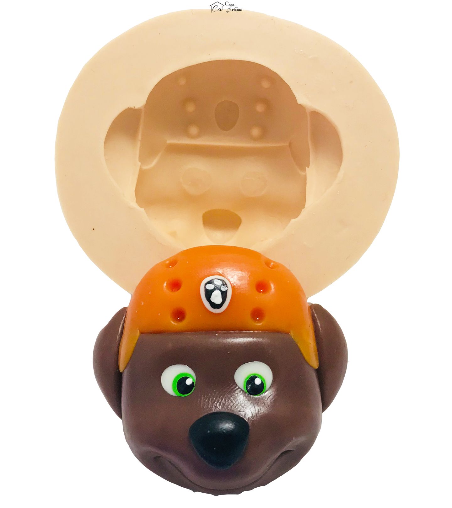 Molde de silicone - Patrulha Canina - Rosto Zuma - Grande - P437