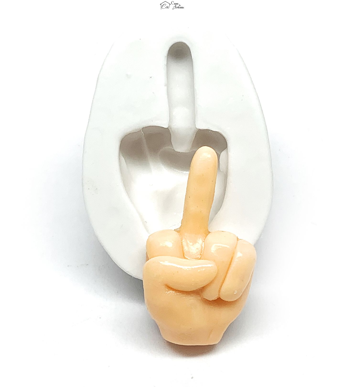 Molde de silicone - Mao - Dedo do Meio - P1188