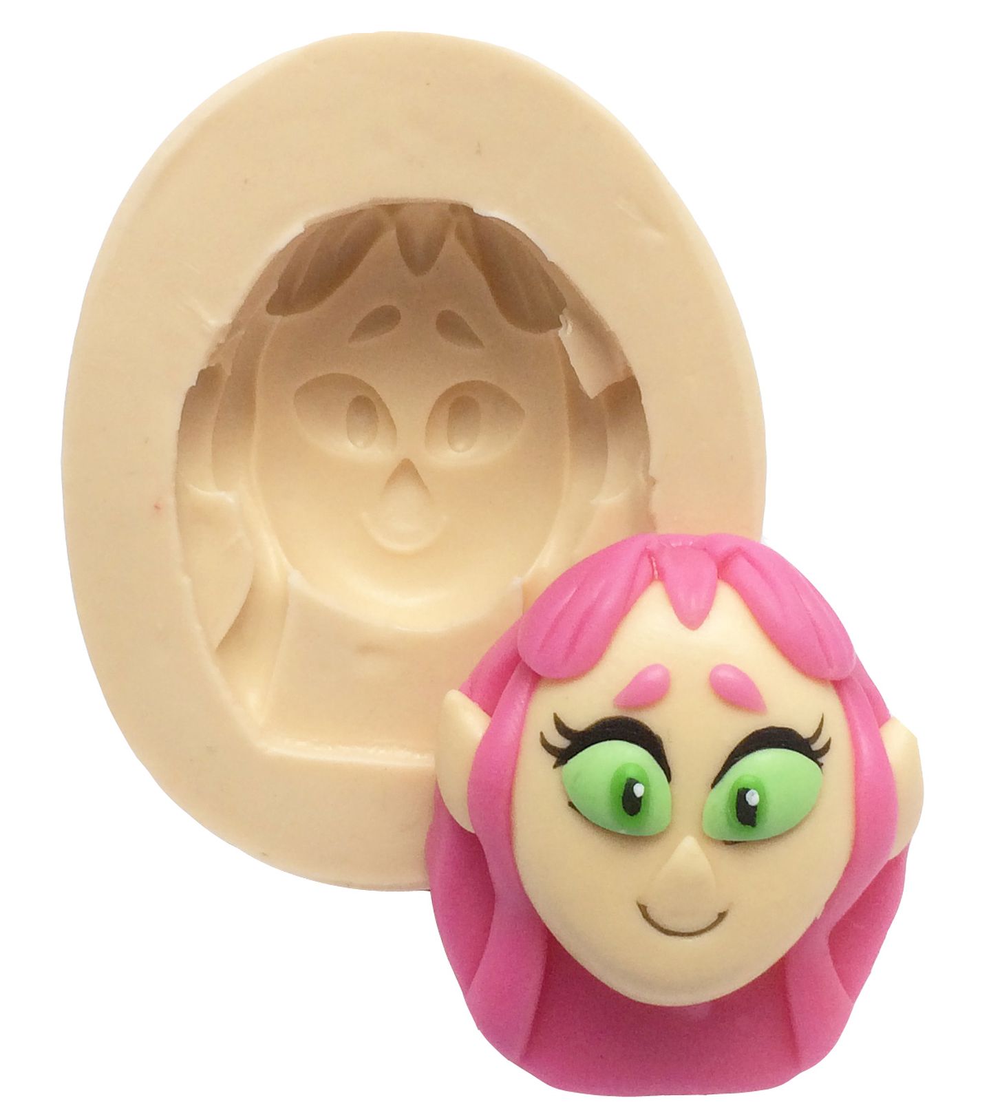 Molde de silicone - Jovens Titãs - Rosto Estelar - P238