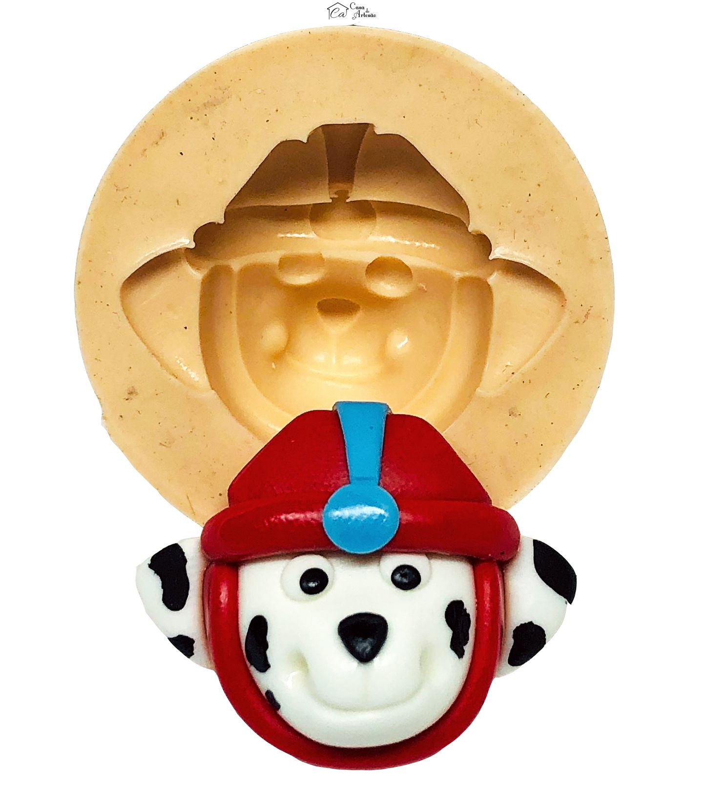 Molde de silicone - Patrulha Canina Aquatica - Rosto Marshall - Grande - P680