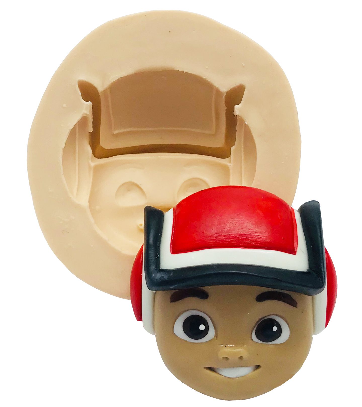 Molde de silicone - Blaze and the Monster Machines - Rosto AJ - Grande - P451