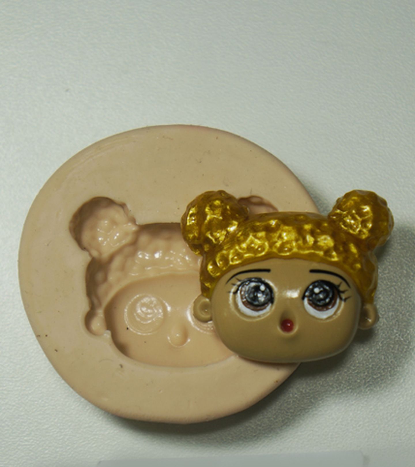 Molde de silicone - Boneca Lol - Rosto Queen Bee - Medio - P342