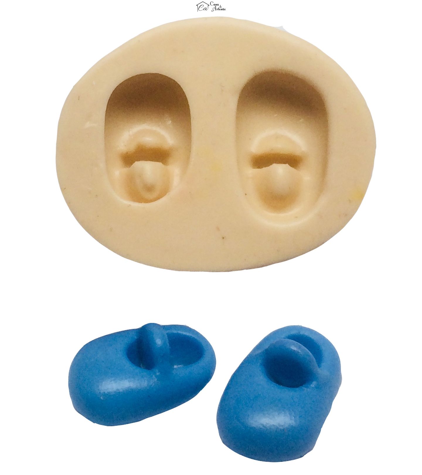 Molde de silicone - Sapatos - 02 tamanhos - P202