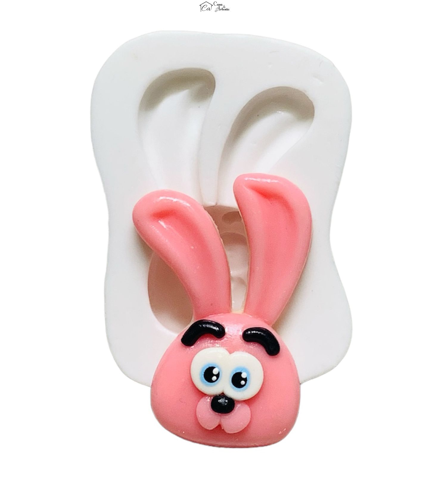 Molde de silicone - Jose Comilao - Rosto Coelho Obi - Grande - P1237