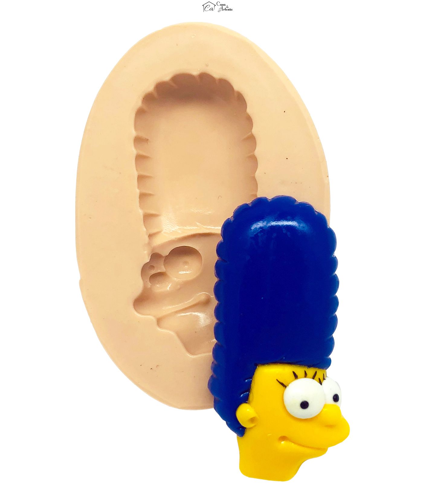 Molde de silicone - Simpsons - Rosto Marge - Medio - P821