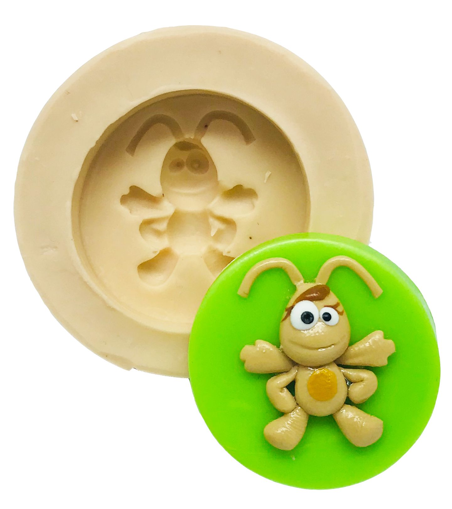 Molde de silicone - Galinha Pintadinha com Base - Baratinha Pequena - P498