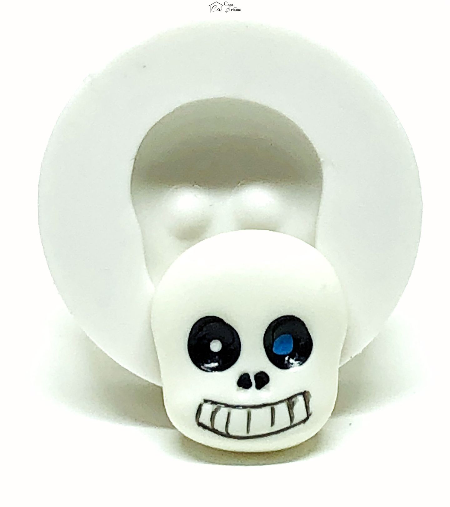 Molde de silicone - Sans Undertale - Rosto Sans - Medio - P1039