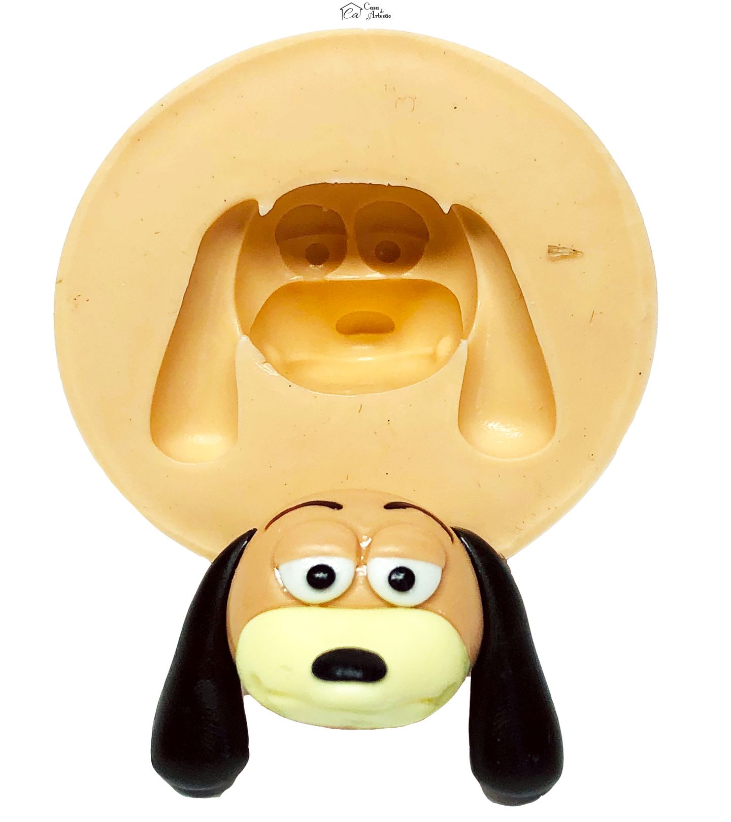 Molde de silicone - Toy Story - Rosto Slinky - Medio - P646