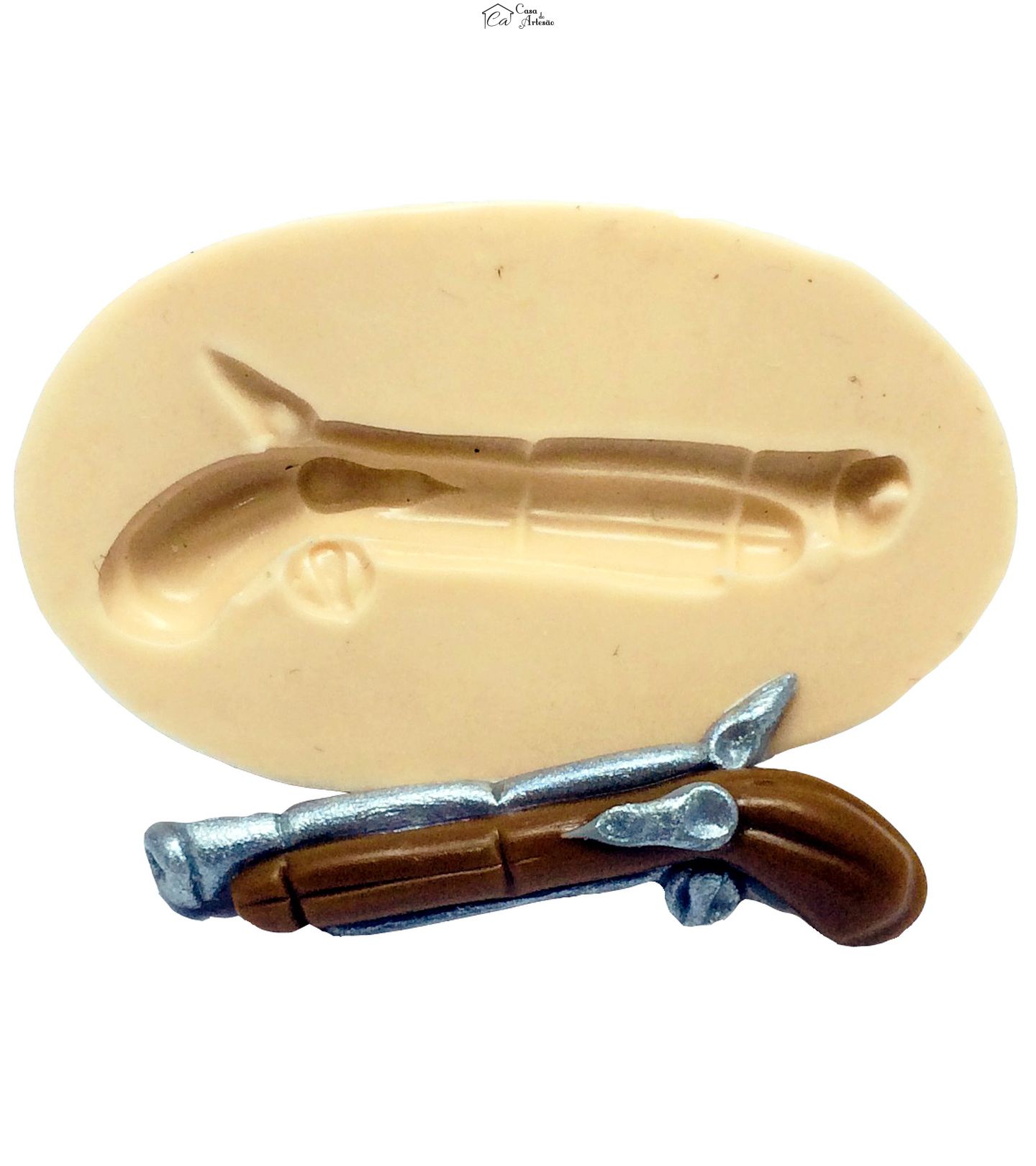 Molde de silicone - Pirata - Carabina - P180