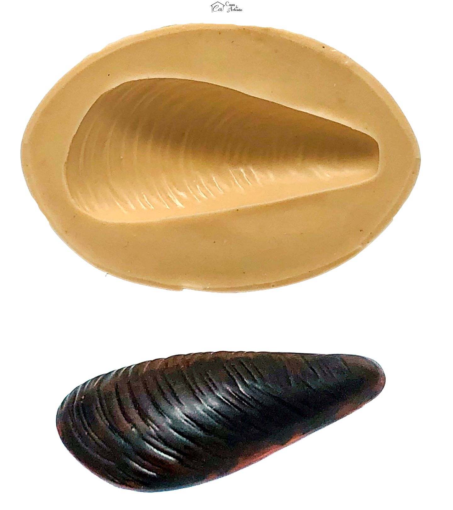 Molde de silicone - Mar - Mexilião - Medio - P793