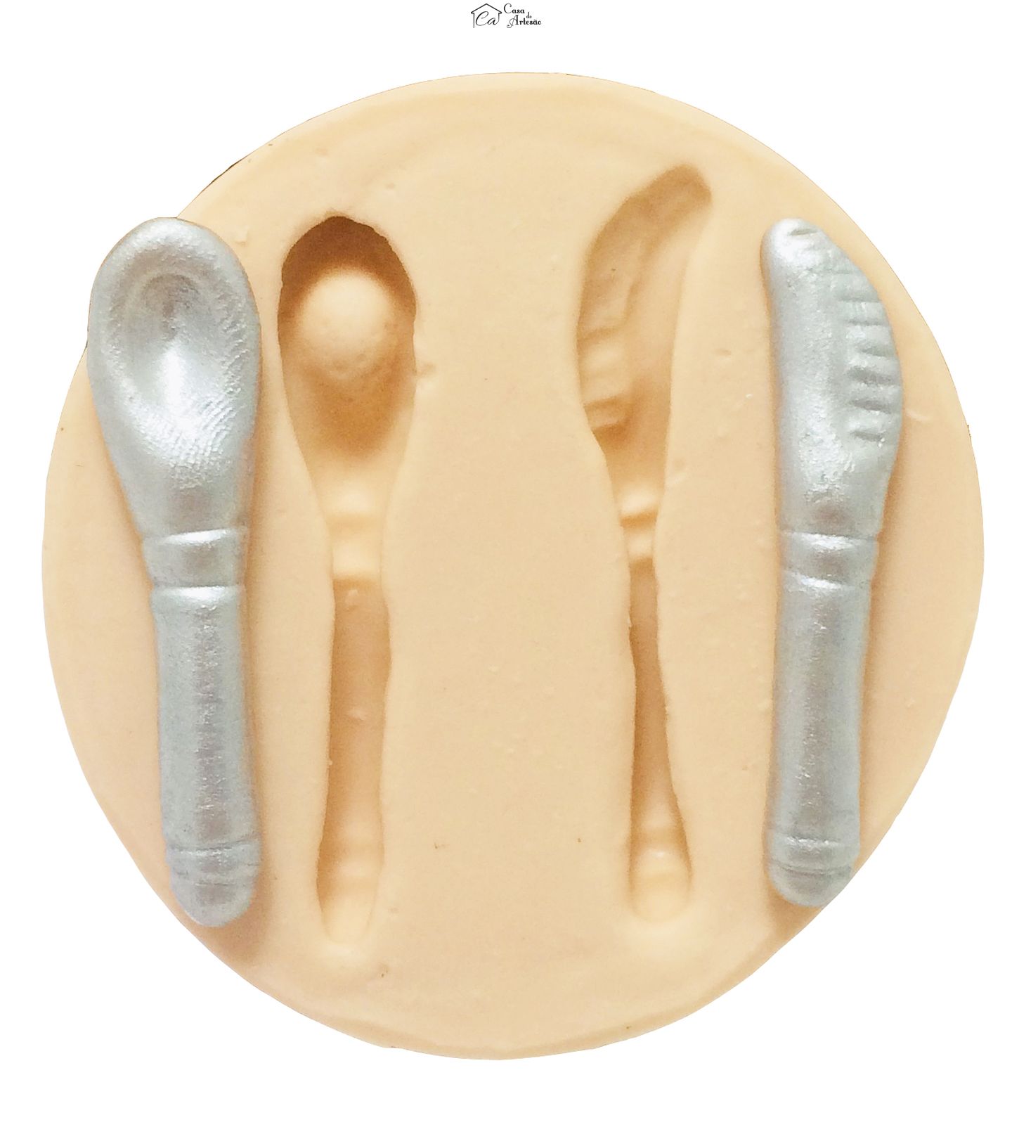 Molde de silicone - Talheres - Colher e Faca