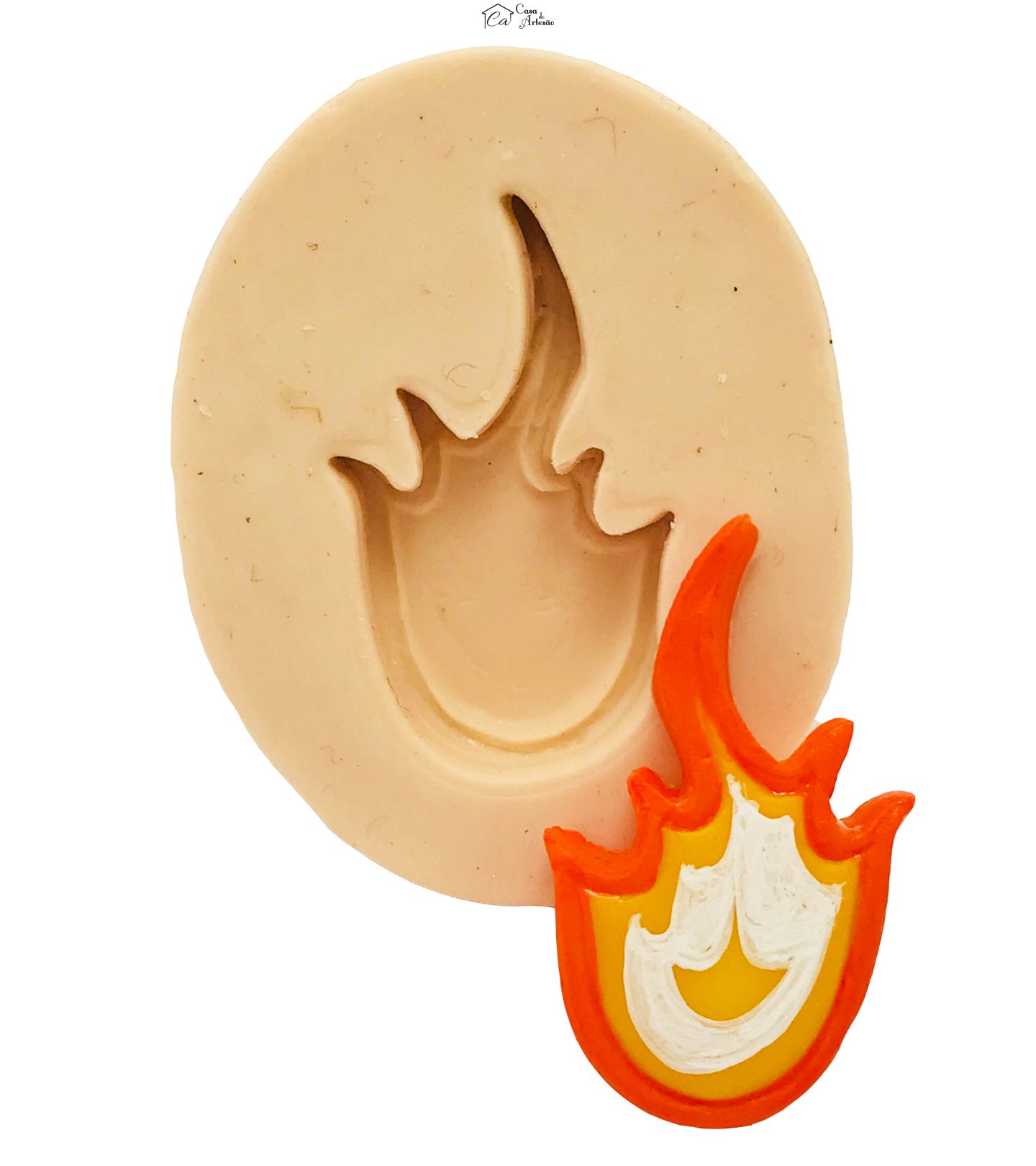 Molde de silicone - Blaze and the Monster Machines - Fogo - Pequeno - P445