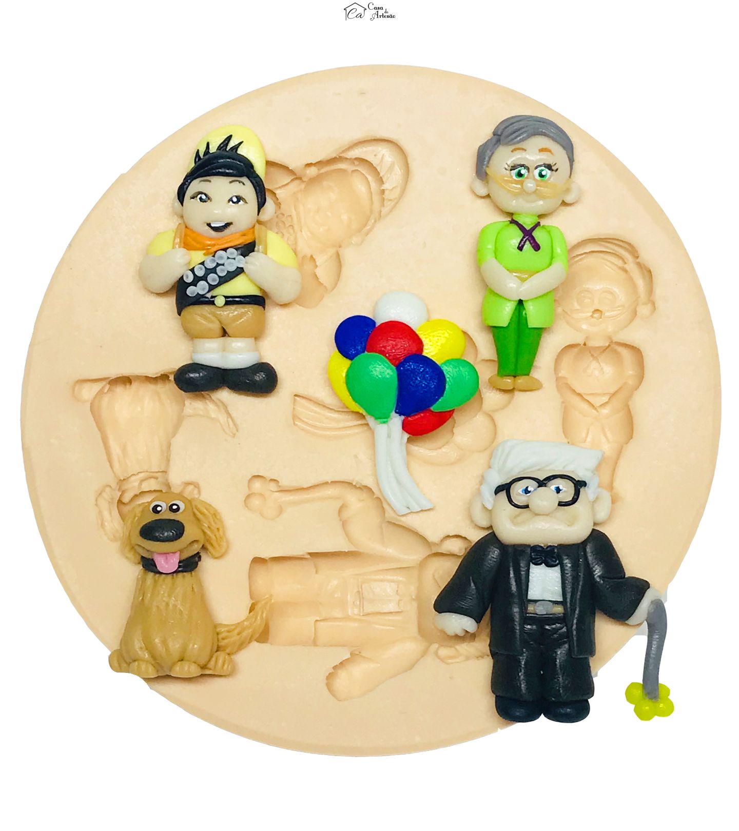 Molde de silicone - Up! Altas Aventuras - Personagens - Pequeno - P556