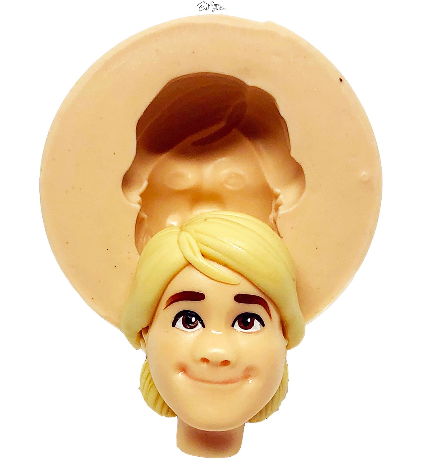 Molde de silicone - Frozen II - Rosto Kristoff - Medio - P731