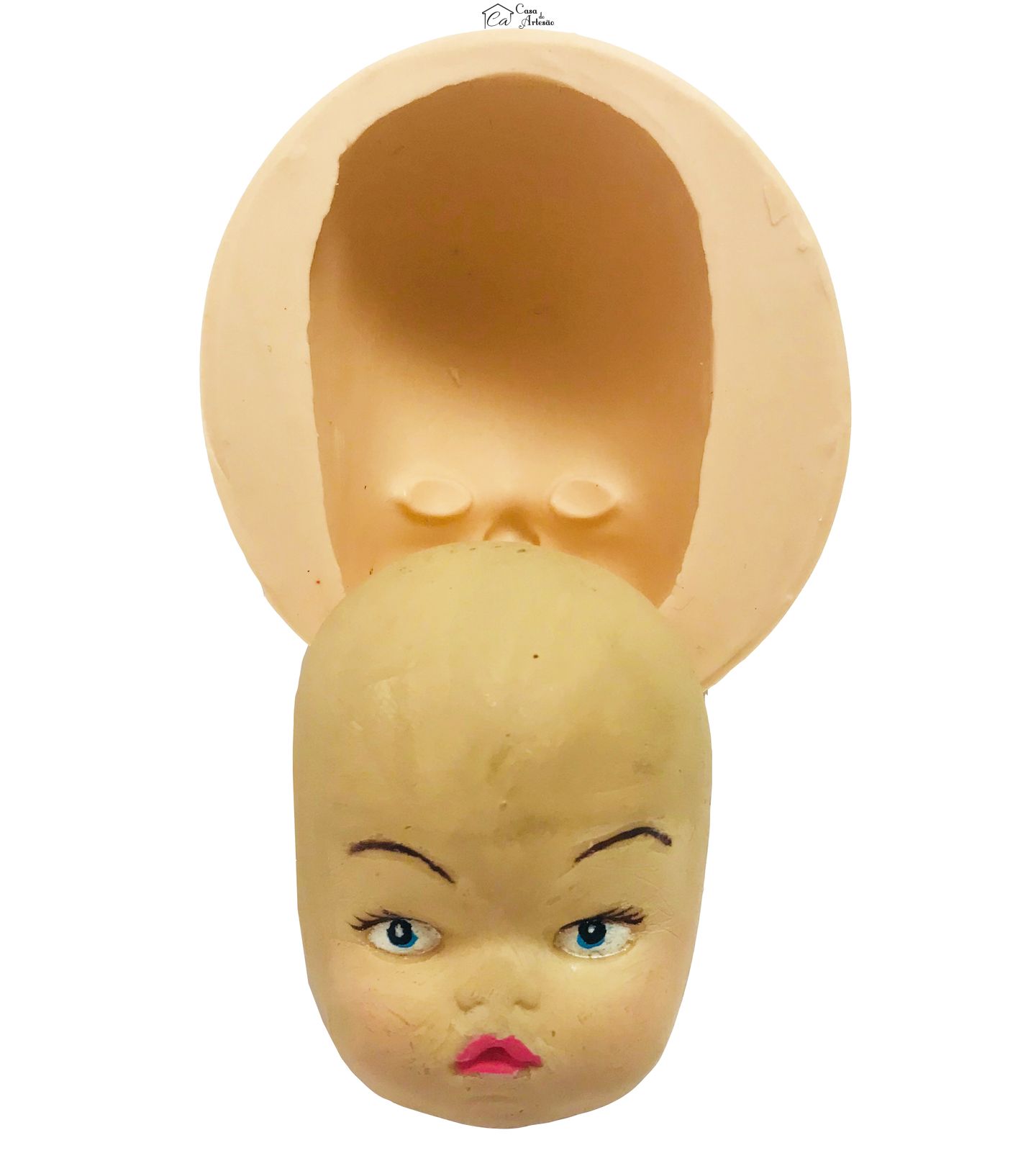 Molde de silicone - Rosto Grande Boca Aberta