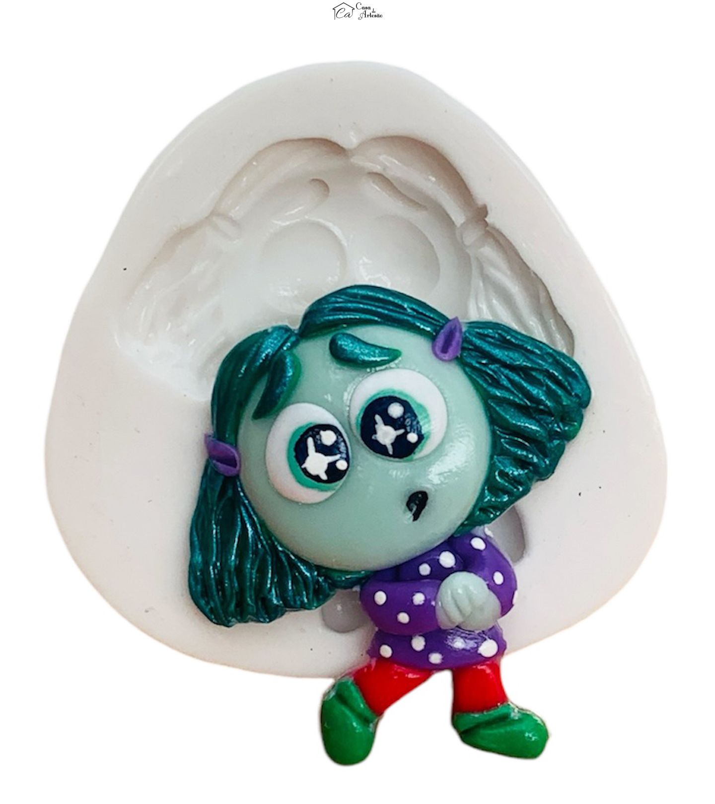 Molde de silicone - Divertida Mente - Inveja - Grande - P1248