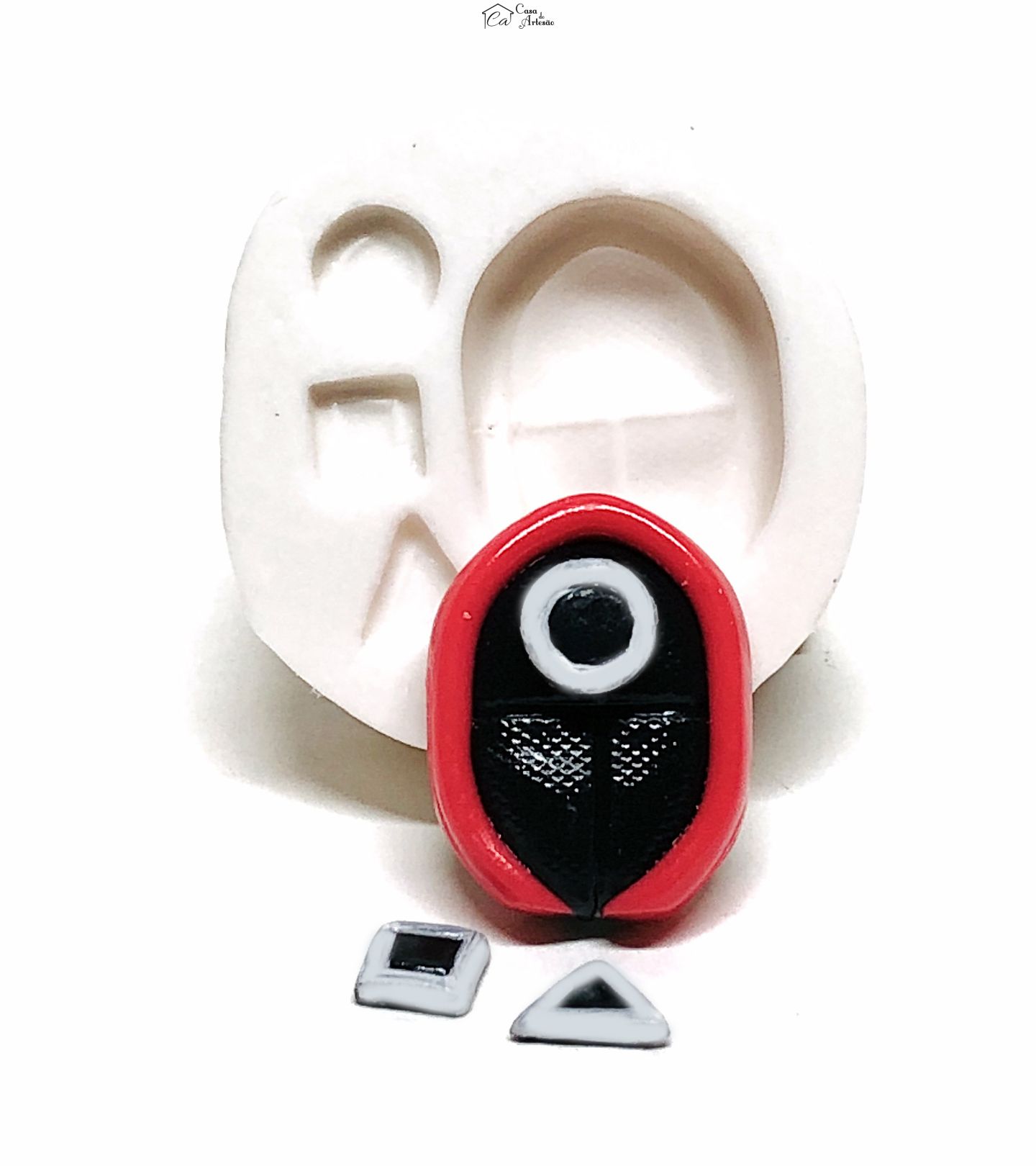 Molde de silicone - Round 6  - Rosto Soldado Pequeno - P1103