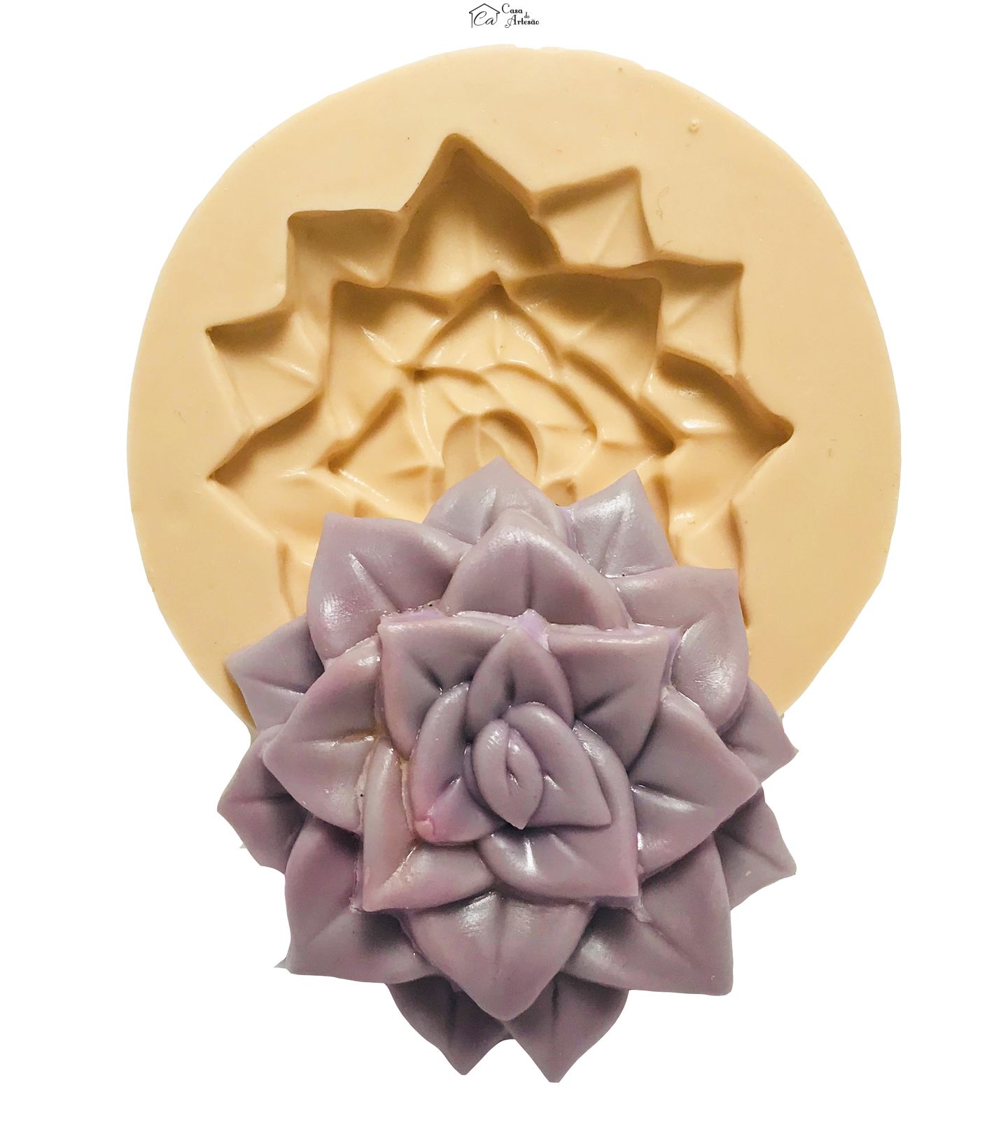 Molde de silicone - Suculenta - Mod.04 - Grande - P428