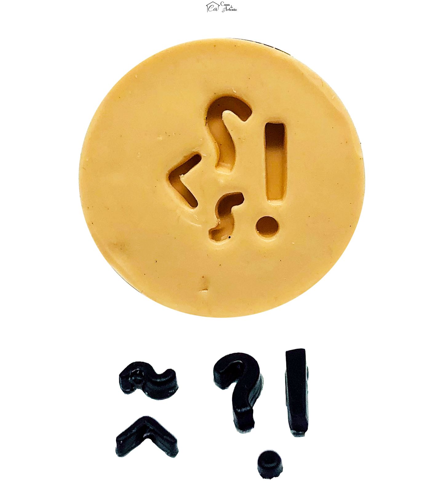 Molde de silicone - Alfabeto - Acentuação - PP - P858