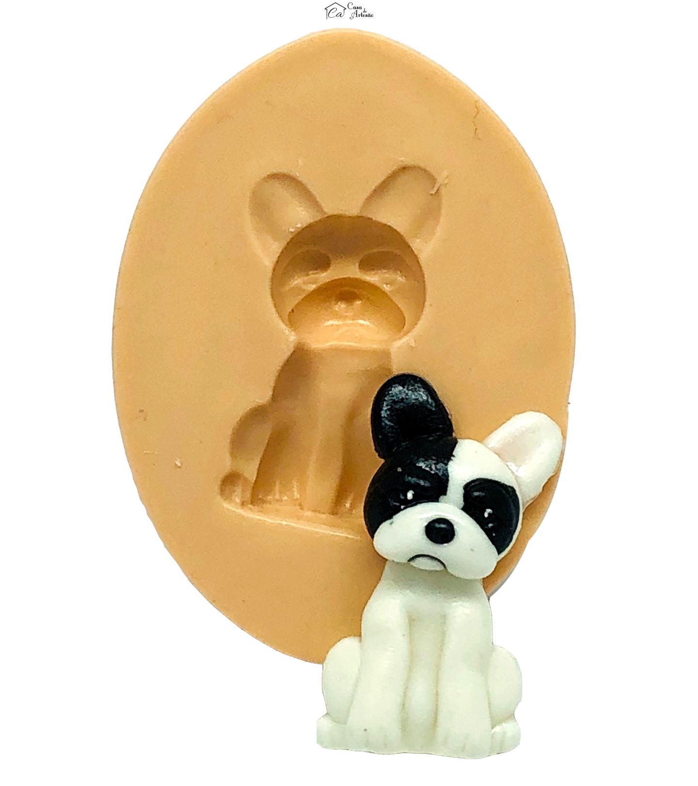 Molde de silicone - Cachorro - Buldog Frances  - Pequeno - P833