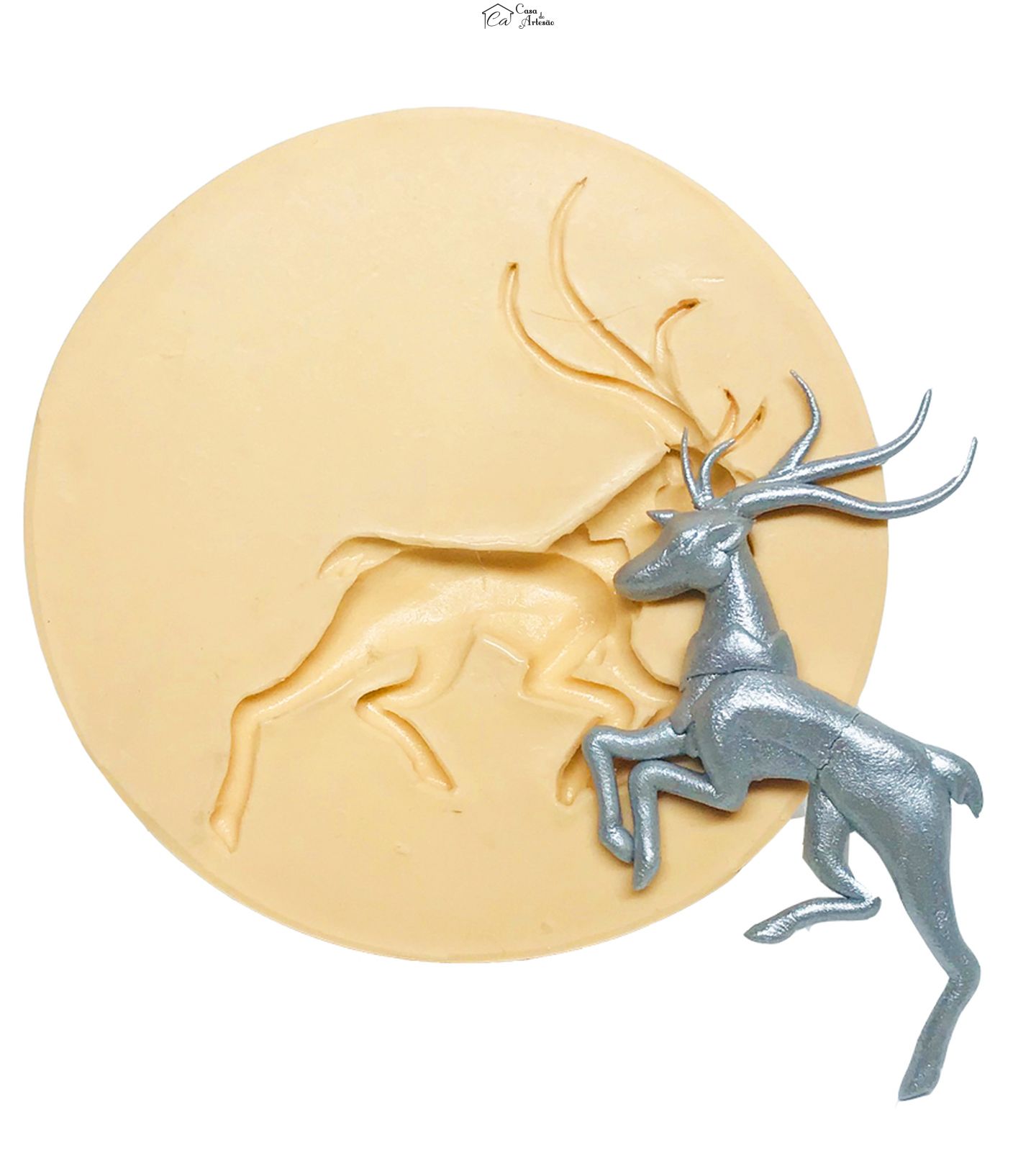 Molde de silicone - Game of Thrones - Brazão Baratheon - Grande - P552