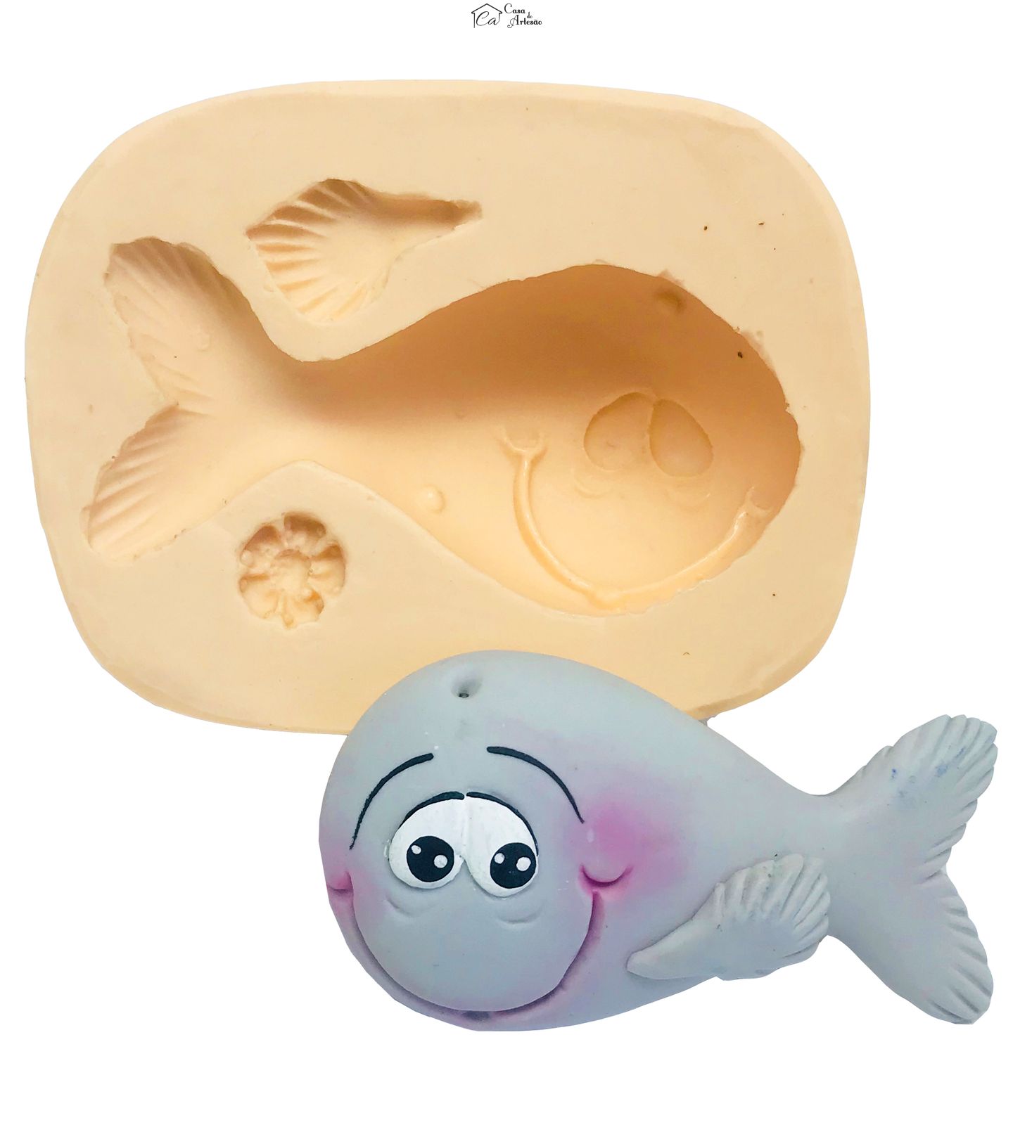 Molde de silicone - Baleia