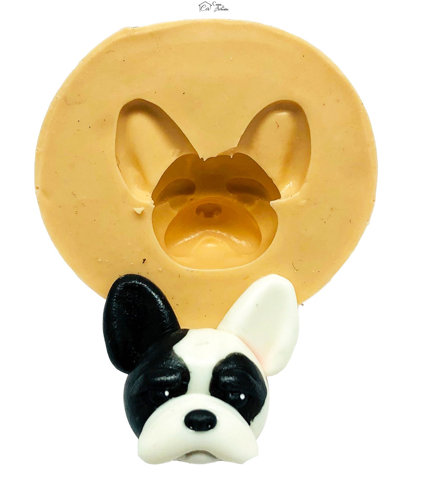 Molde de silicone - Cachorro - Buldog Frances  - Pequeno - P850