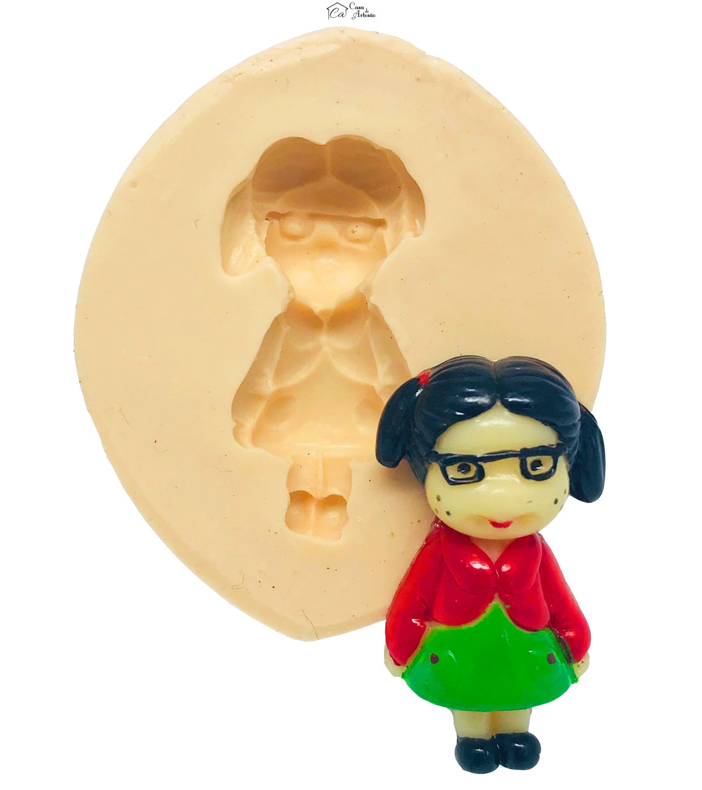 Molde de silicone - Seriado Chaves - Chiquinha - P462