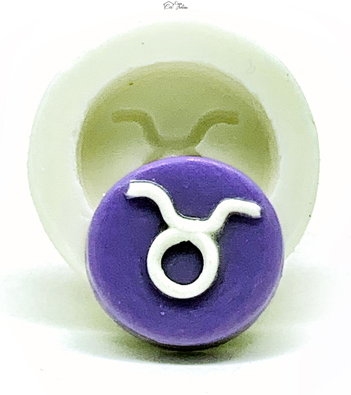 Molde de silicone - Horoscopo - Simbolo - Touro - Pequeno - P1139