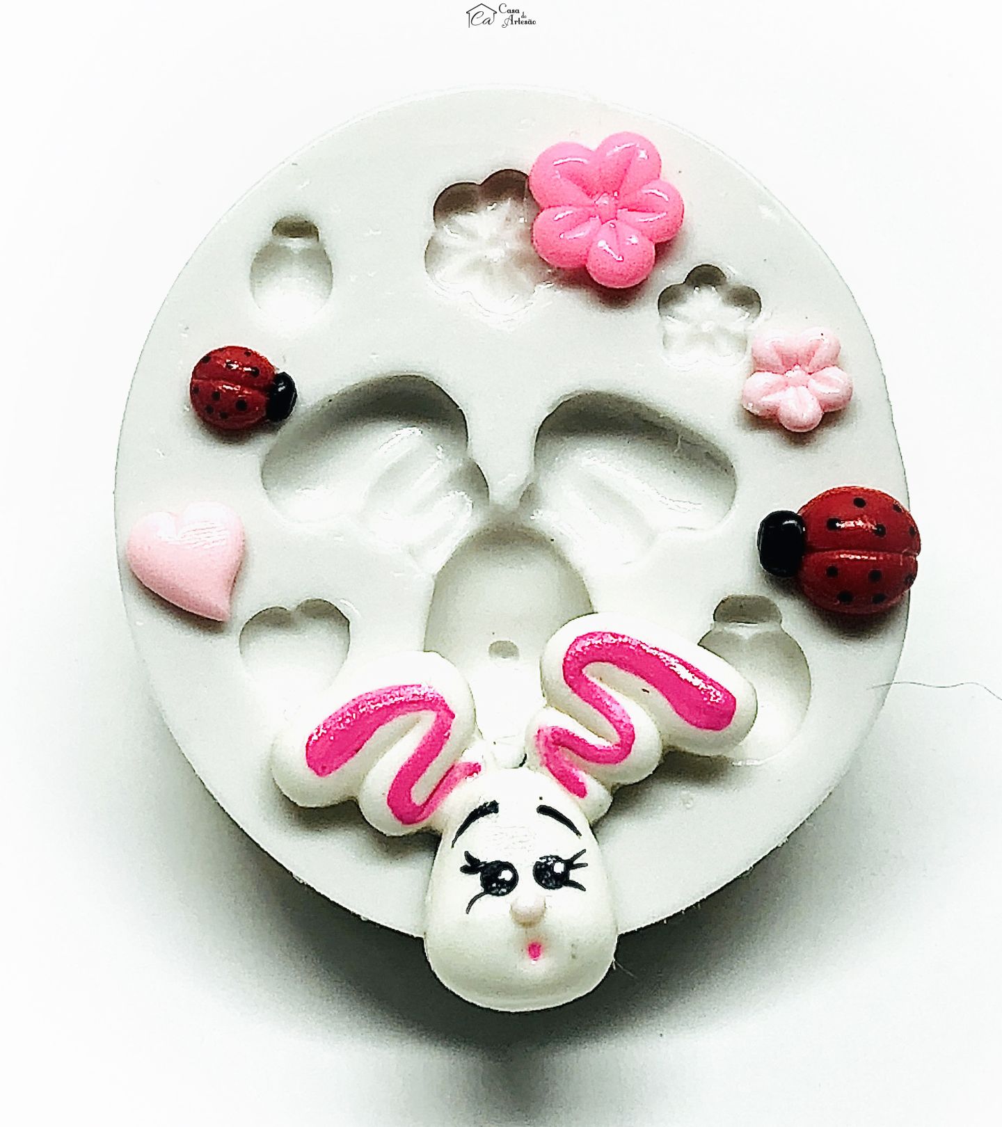 Molde de silicone - Rosto Coelha - Mod.02 - Pequeno - P1029