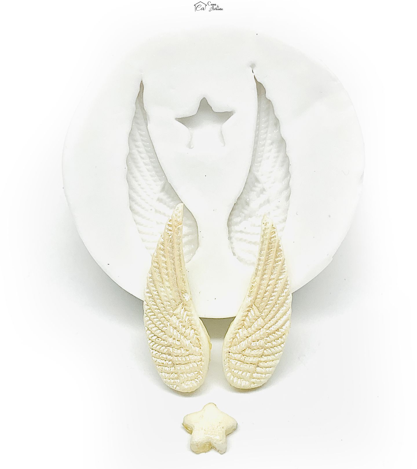 Molde de silicone - Asas Medias - P855