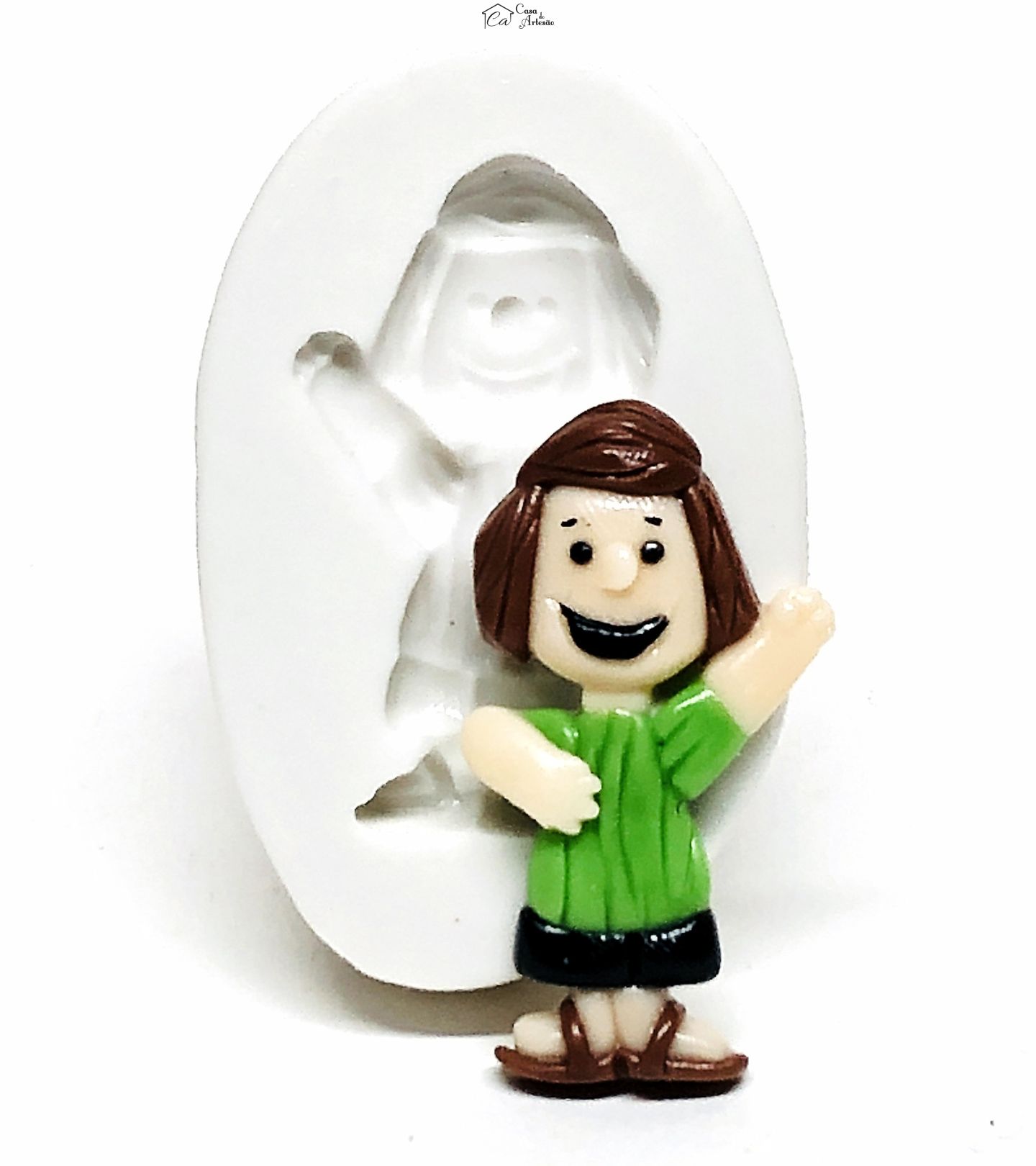 Molde de silicone - Turma do Snoopy - Patty Pimentinha - Media - P1079