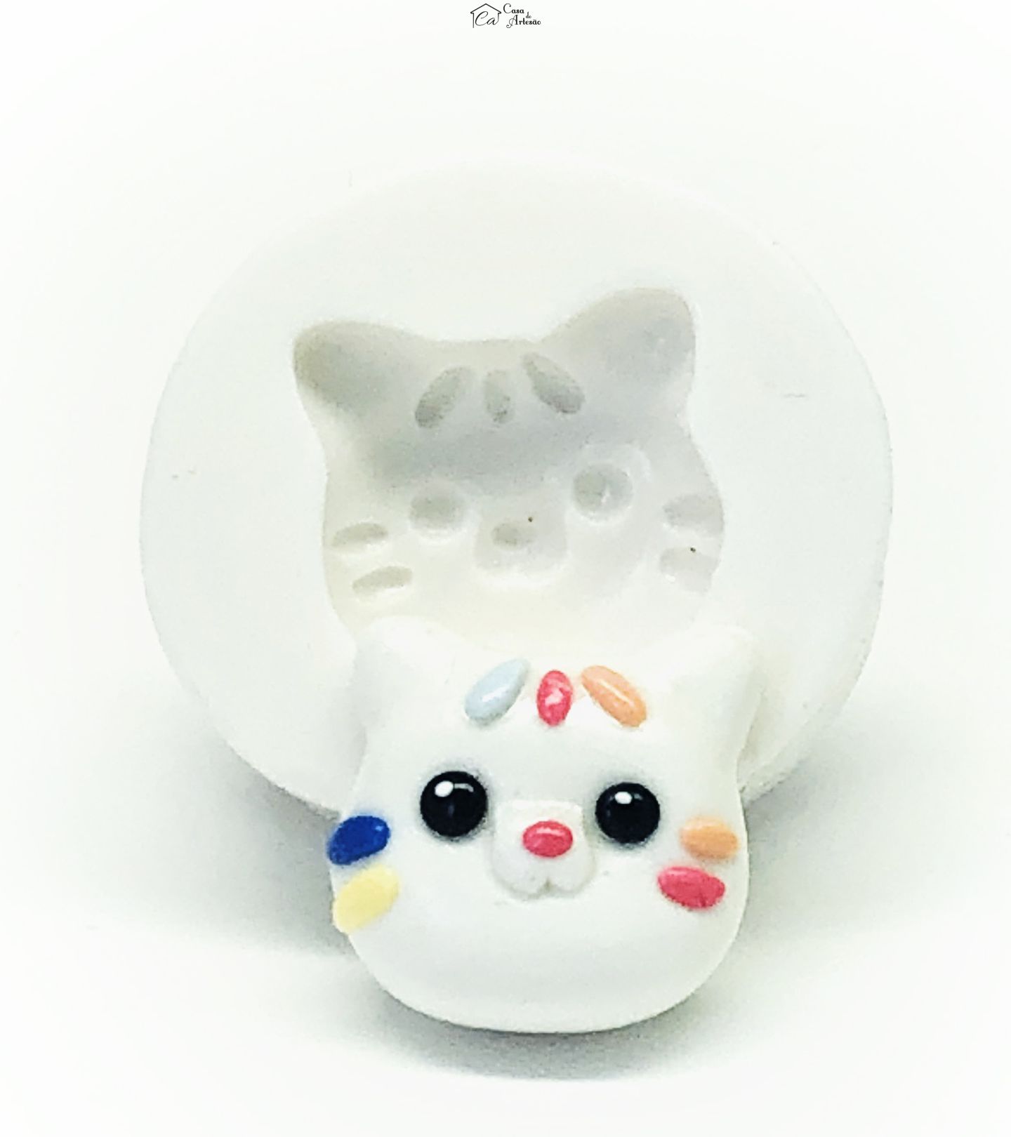 Molde de silicone - A Casa Magica da Gabby - Rosto Cakey - Pequeno - P1113