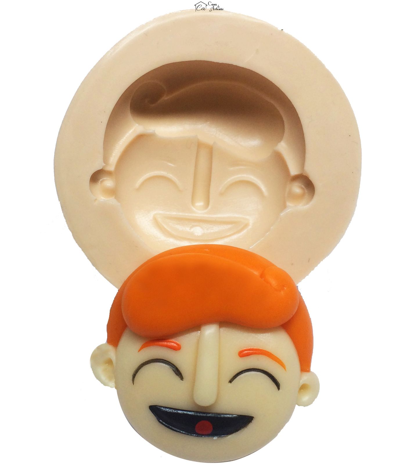 Molde de silicone - O Mundo de Bita - Rosto Tito Medio - P307