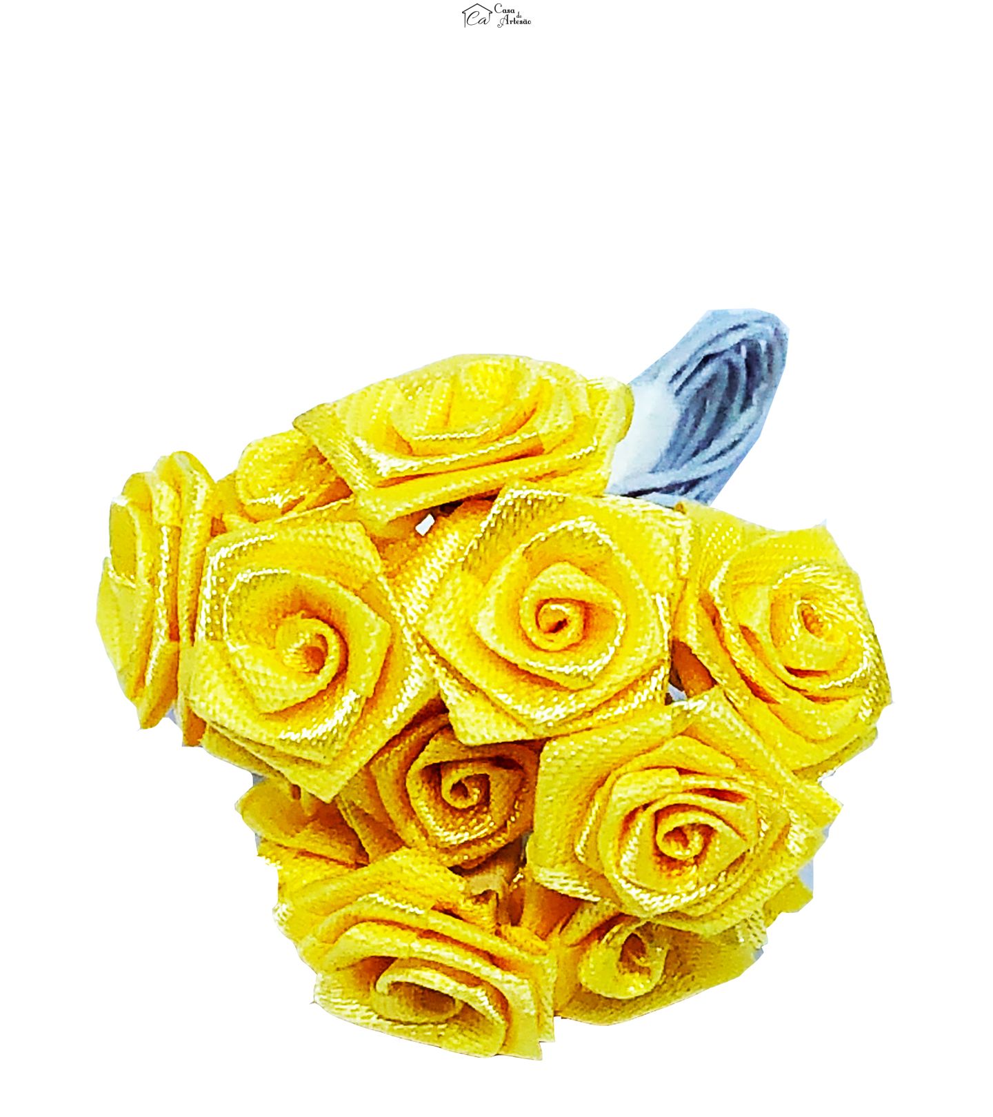 Flor - Mini Buque - Rosas - Pano - Gd - (Maço c/ 12)