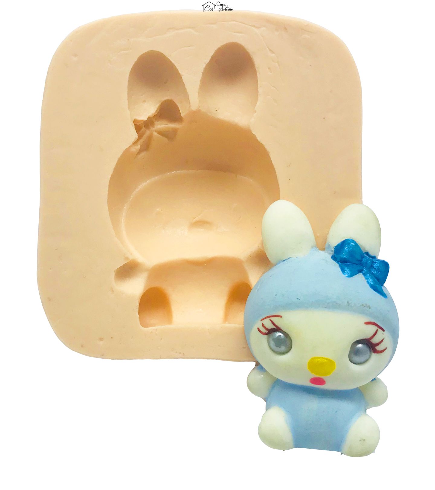 Molde de silicone - Hello Kitty - Coelho Japones - P10