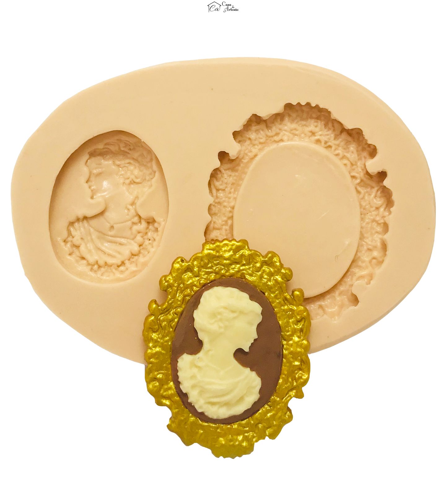 Molde de silicone - Camafeu